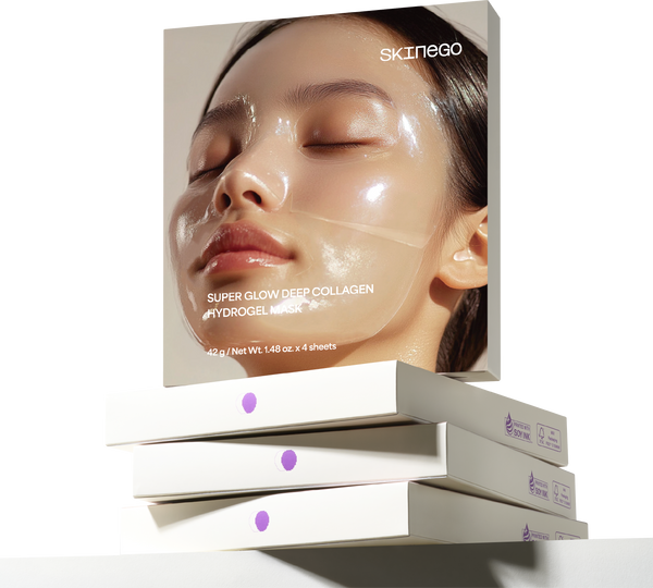 [Skinego] Super Glow Deep Collagen Hydrogel Mask 8ea