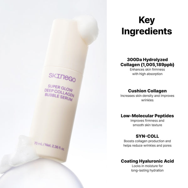 [Skinego] Super Glow Deep Collagen Bubble Serum 70ml