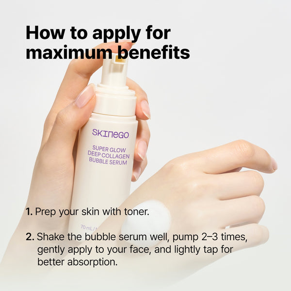 [Skinego] Super Glow Deep Collagen Bubble Serum 70ml